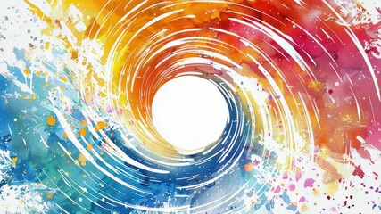 A vibrant whirlpool design on a white canvas, ideal for branding and design projects