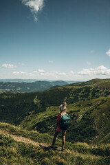 Fototapeta premium hiking in the mountains