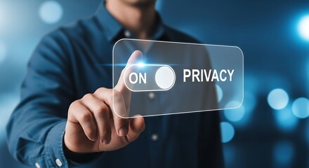 Activating personal data privacy settings on a digital interface