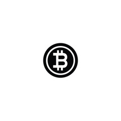 Capital “B” Bitcoin Symbol
 Large Bitcoin Symbol Silhouette