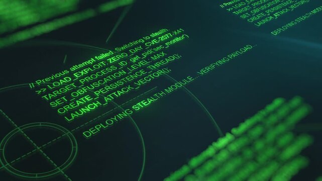 digital interface displays a system access attempt with green terminal commands and a flashing red ACCESS DENIED message, indicating a security breach or mismatch error in a virtual environment. loop