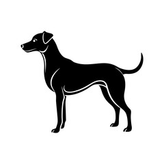Dog Silhouette Graphic  Ideal for Minimal Logo, Brand, or Digital Art