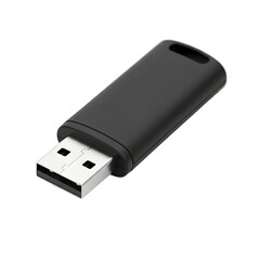 Black USB drive on dark background