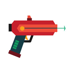 laser gun in sci fi style vector