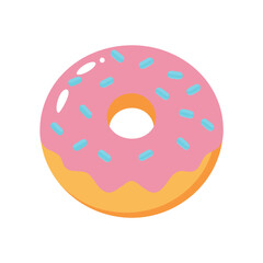 donut with frosting and sprinkles