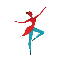 dancer in graceful pose