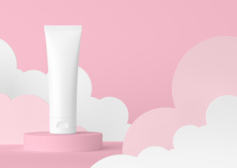 Bottle Mockup for Beauty Product Packaging Design 