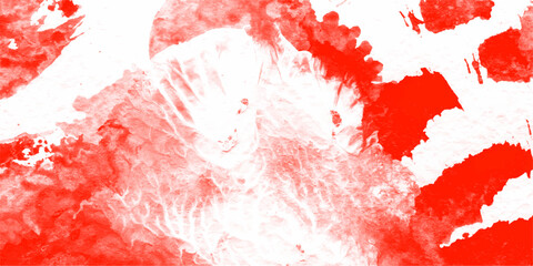 Abstract Watercolor red grunge background painting. Abstract white and red fantasy watercolor background abstract fire flame grunge texture background. Red steam on a black background fire flame grung