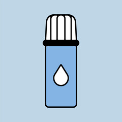 Whipped cream aerosol can vector icon