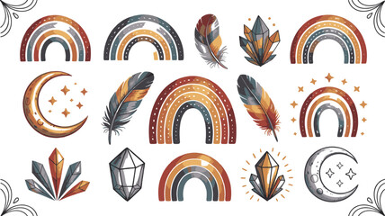 vector illustration of a set of decorative elements