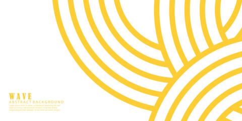 Abstract overlapping yellow circular lines creating a seamless pattern on a white background.