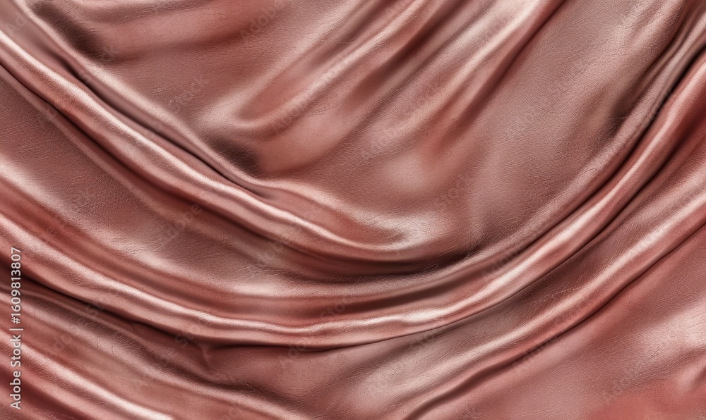 Poster lustrous draped fabric texture background in soft light and muted color
