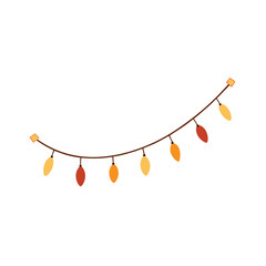 string of fairy lights in warm tones