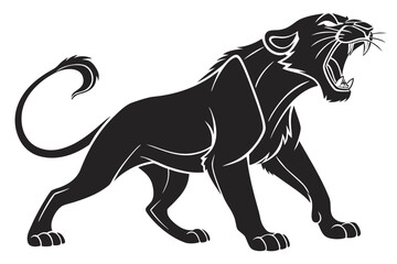 simba lion sihouette black vector