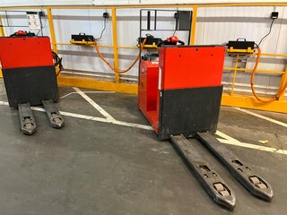 Charging forklifts in a warehouse