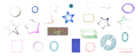 vector set of hand drawn geometric shapes collection for colorful abstract design