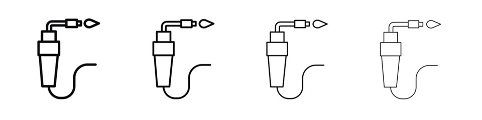 Welding icon in modern stroke line style. Vector 10 eps