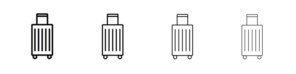 Suitcase icon in modern stroke line style. Vector 10 eps