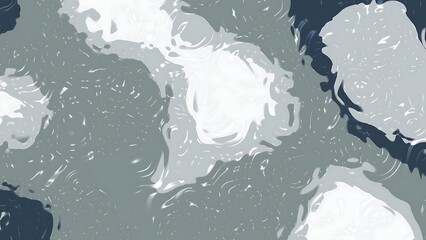 Prismatic Navy Soft Peachs Abstract grey background with swirling patterns and liquid reflections, creating a serene and modern design