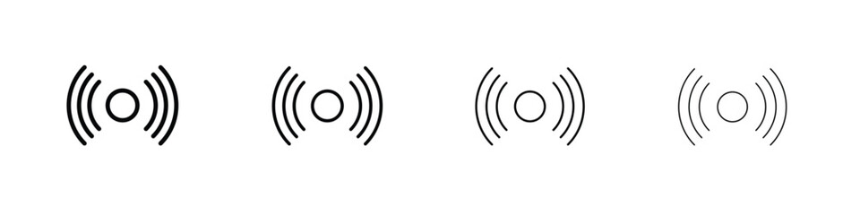 Sensor icon in modern stroke line style. Vector 10 eps