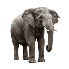 Magnificent elephant portrait on a black background