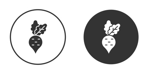 Radish icon Symbol, logo illustration. Vector graphics for web.