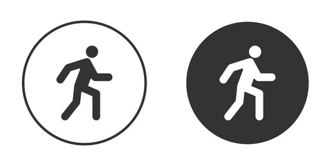 Person walking icon Symbol, logo illustration. Vector graphics for web.