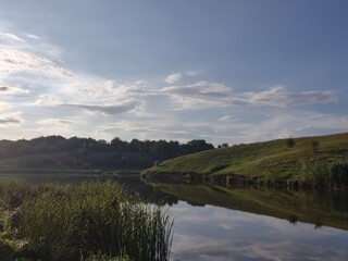 lake and clouds
