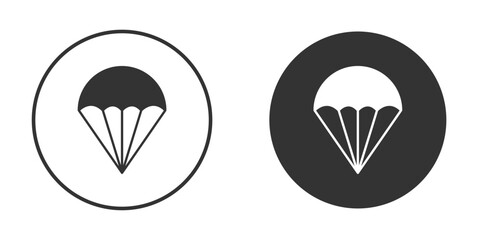 Parachute icon Symbol, logo illustration. Vector graphics for web.