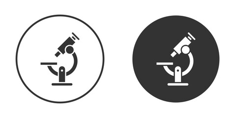 Microscope icon Symbol, logo illustration. Vector graphics for web.