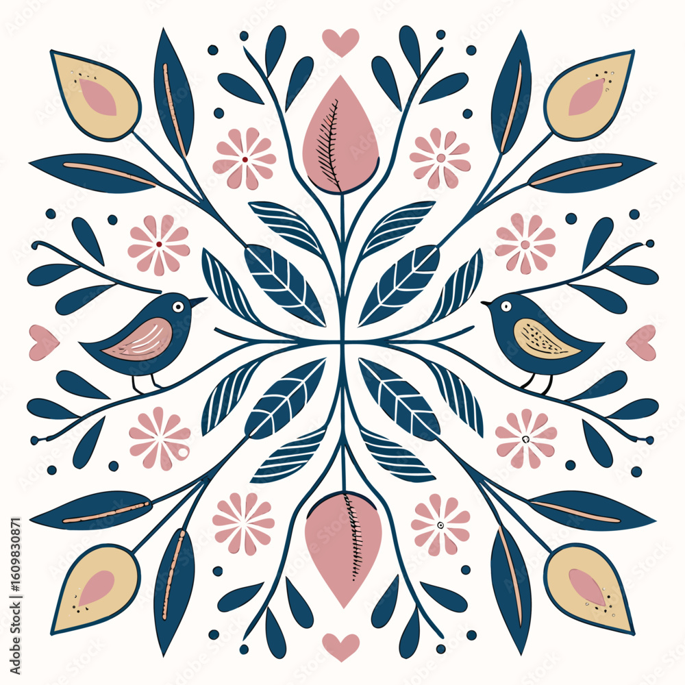 Poster vibrant abstract geometric repeating pattern design with playful color palette and modern aesthetic 