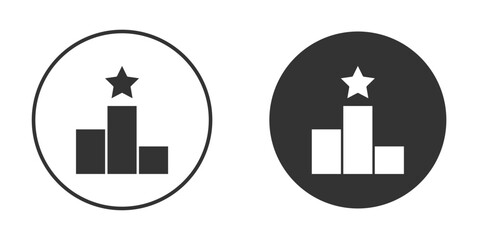 Leaderboard icon Symbol, logo illustration. Vector graphics for web.