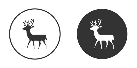 Deer icon Symbol, logo illustration. Vector graphics for web.