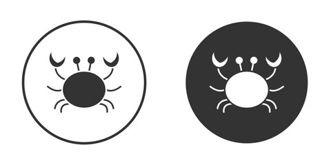 Crab icon Symbol, logo illustration. Vector graphics for web.