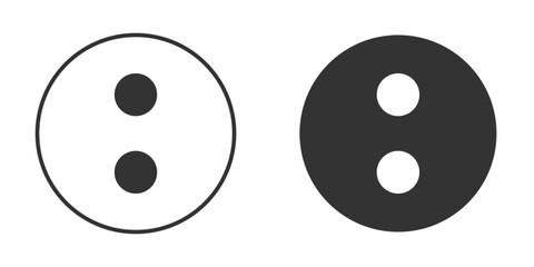 Colon signs Symbol, logo illustration. Vector graphics for web.