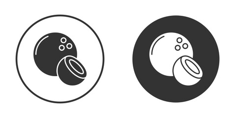 Coconut icon Symbol, logo illustration. Vector graphics for web.
