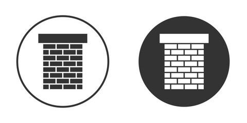 Chimney icon Symbol, logo illustration. Vector graphics for web.