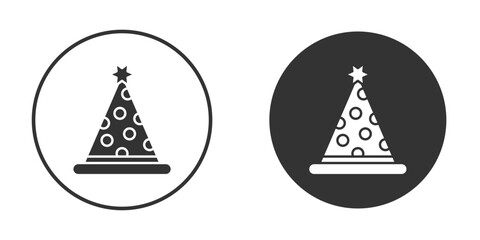 Birthday hat icon Symbol, logo illustration. Vector graphics for web.