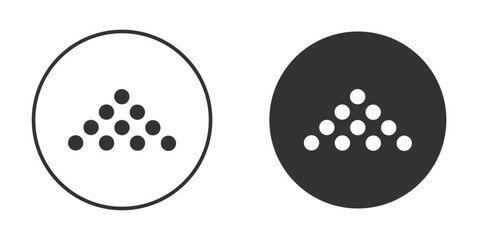 Ball pile icon Symbol, logo illustration. Vector graphics for web.