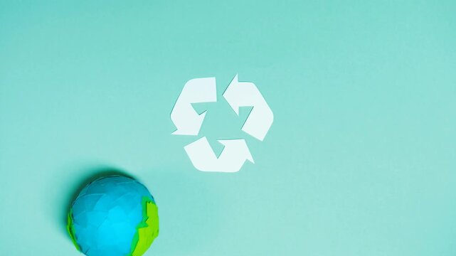 Recycle Logo Rotating Animation