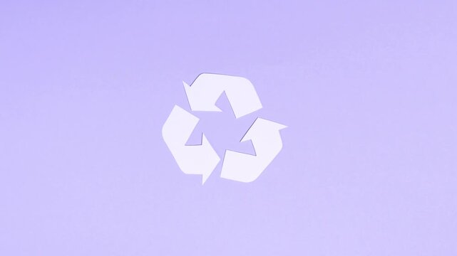 Recycle Logo Rotating Animation 