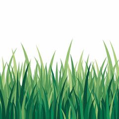 Fototapeta premium Lush Green Grass & Bush Collection
