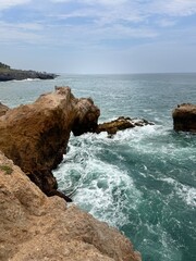 rocks and sea
