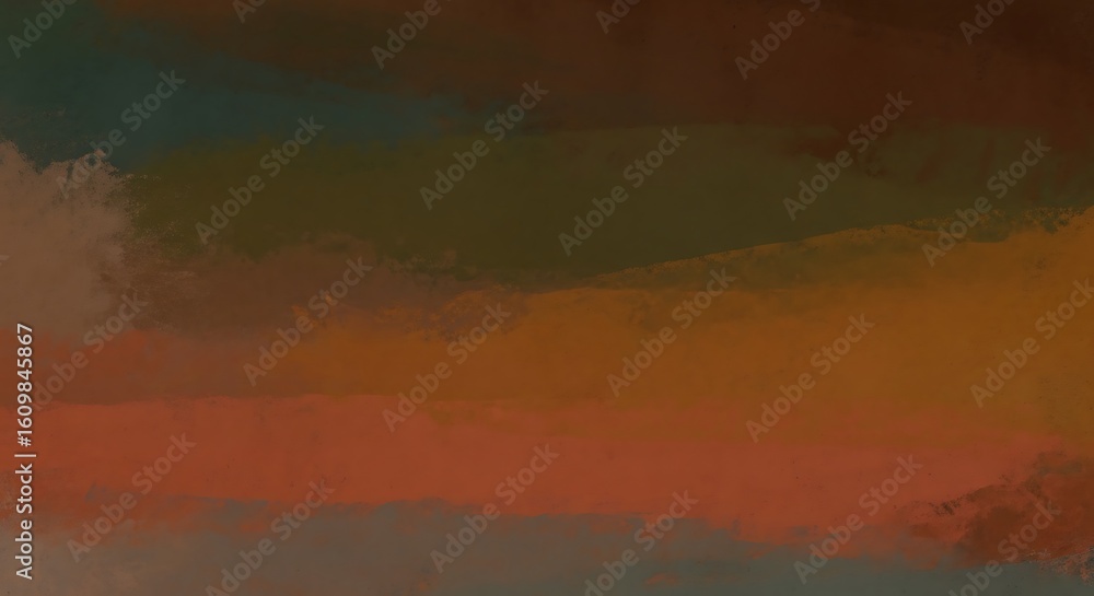Poster a textured abstract painting features warm and earthy tones, creating a rustic and artistic backgrou