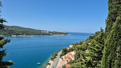 Fototapeta premium view of the bay of kotor montenegro