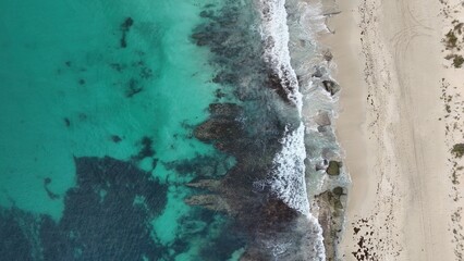 Aerial Drone View of Hamelin Bay Beach in Western Australia