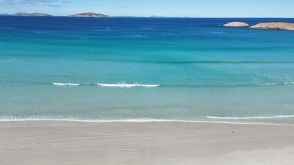 Aerial Drone View of Twilight Beach in Esperance, Western Australia