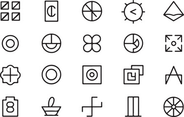 Abstract communication icon with a central speech bubble and network connections presented in a striking silhouette style