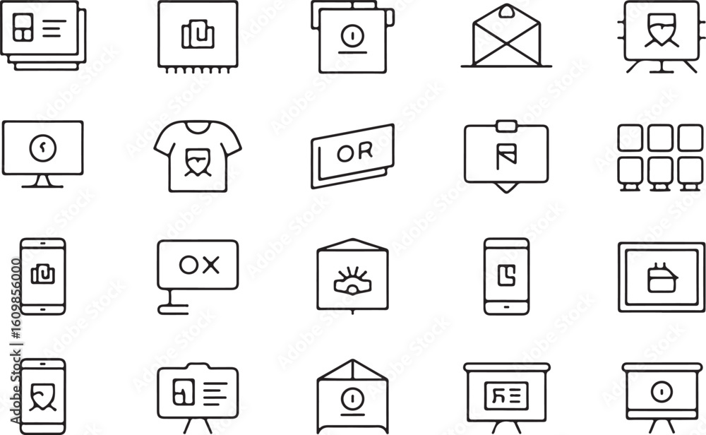 Poster modern abstract geometric shape with a distinctive silhouette style for creative design projects