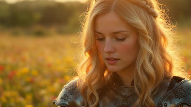Golden Hour Slavic Warrior